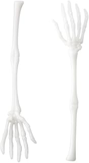 Glow In The Dark Skeleton Hand Tongs Creative Arm Skull Claw Halloween Design Party Decorations Kitchen Utensils Salad Tableware Desserts Serving Spoon Set of 1 Pair