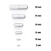 Magnetic Stir Bar PTFE Magnetic Stirrer/Mixer Bar. Spinbar Teflon Octagon Magnetic Stirring Bar, 12 Pcs Set, White