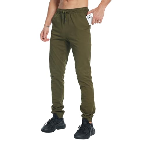 Men's 34"&36" Inseam Cotton Casual Jogger Pants2