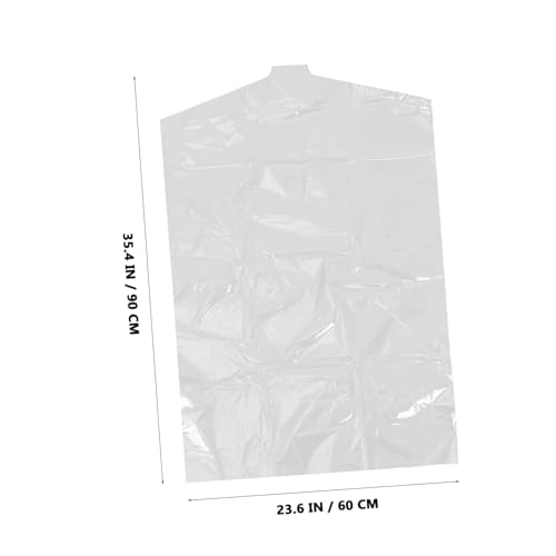 30pcs Clear Hanging Garment Bags for Closet Storage Transparent Dustproof Suit Covers Lightweight Clothing Protectors for Dresses Coats Jackets and Uniforms2