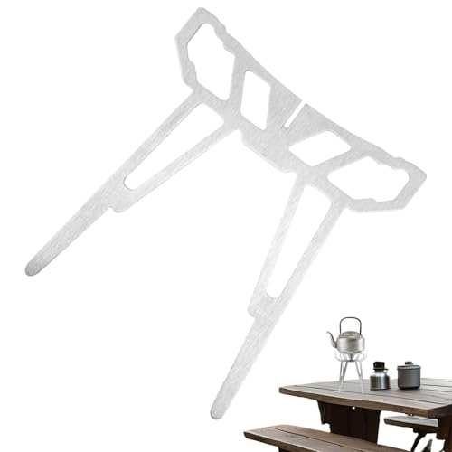 Camping Pot Stand – Foldable Stainless Steel Rack | Portable Cooking Tripod | Multifunctional Outdoor Stove Support, Compact Grill Accessory For Hiking, Pot Stand For BBQ Use