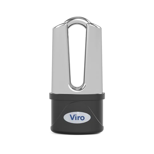 Viro | Extreme, Bloccadisco Moto e Scooter, Blindato con Diametro Asta 11 mm, Finitura Cromata, Chiusura a Sfere