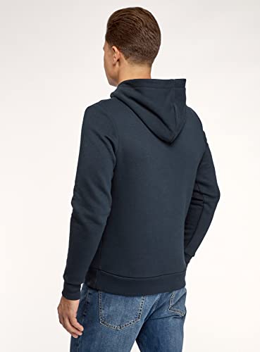 Oodji Ultra Uomo Maglia Hoodie Basic con Tasca