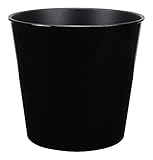 Cheung's Home Decorative Modern Round, 10.5' Black Planter with a Tapered Body
