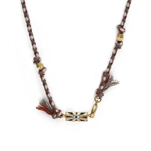 Collier tressé Evil Eye le cadeau idéal avec pendentif arc-en-ciel