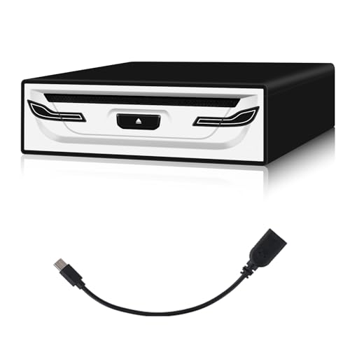 Externer CD/DVD-Player für Auto, Laptop, TV & mehr – Mit USB 2.0, Plug & Play, Anti-Schock-Funktion, Kompatibel mit Smart TVs, Laptops, Tablets (Android 4.4 und höher) – Inkl. USB-Kabel & Halterung Externer CD/DVD-Player für Auto, Laptop, TV & mehr – Mit USB 2.0, Plug & Play, Anti-Schock-Funktion, Kompatibel mit Smart TVs, Laptops, Tablets (Android 4.4 und höher) – Inkl. USB-Kabel & Halterung
