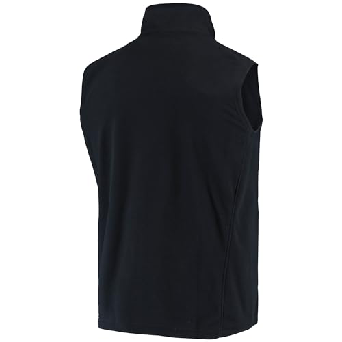 Image of dunbrooke Men's Black Minnesota Vikings Houston Fleece Full-Zip Vest