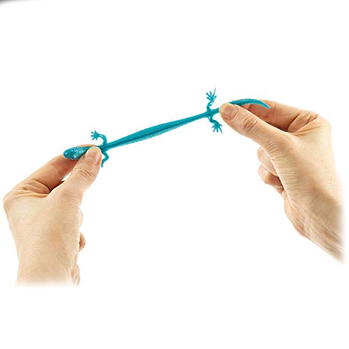 Baker Ross Stretch-Eidechsen - Spielzeug für Kinder als Mitgebsel und Preis beim Kindergeburtstag (8 Stück), 10 cm