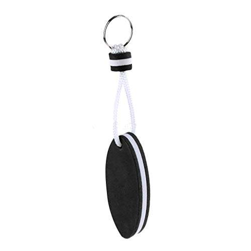 image for Dongyue 5 Pieces Durable Oval Floating Key Ring Boat Keychain Float Su
