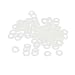 X-DREE M3x6mmx0,5mm Nylon Izolowany Okrągły Płaski Podkładka Uszczelka Spacer Beżowy 100szt(M3x6mmx0.5mm Aislada Nylon Redondo Arandela Plana Junta Espaciador Beige 100pcs