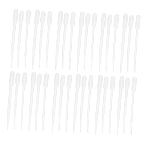 VILLFUL 300 Pcs Plastic Dropper Straw Pet Eye Dropper Liquid Dropper Pippets Droppers Lab Dropper Eye Droppers for Essential Oils Droppers for Candy Molds Pipette Droppers for Medicine