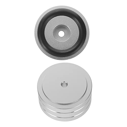 ARTIBETTER Shockproof Isolation Feet Pads for Amplifier 2pcs Aluminum Alloy Speaker Feet Sound Isolation Pads for Furniture