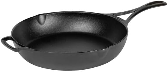 Lodge Blacklock 10.25" Triple Seasoned Cast Iron Skillet - Lightweight - Easy Cleanup - Premium Cookware