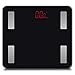 BINGFANG-W Discs Waage Bluetooth Intelligent Körperfettwaage, Elektronische wiegende Skala, Mess Fat Gesunde Körperwaage, Personenwaage, 150 kg, Schwarz Abrasive