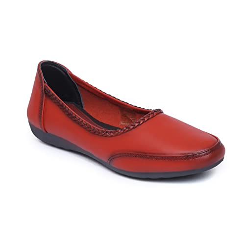 Image of Zoom Shoes Leather Casual /Formal Bellies for Women /Girls Adults Super Comfortable with Lightweight and Slip Resistant Sole A-116