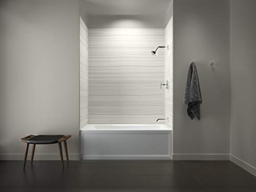 image for KOHLER K-1123-RA-0 Archer 5-Foot Bath with Comfort Depth Design, Integ