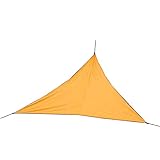 HotYou Sonnensegel Cappuccino Dreieckig Sonnenschutz Sichtschutz Windschutz Tarp UV Schutz Garten Terrasse Camping Schattenspender,Orange,4 * 4 * 4 M