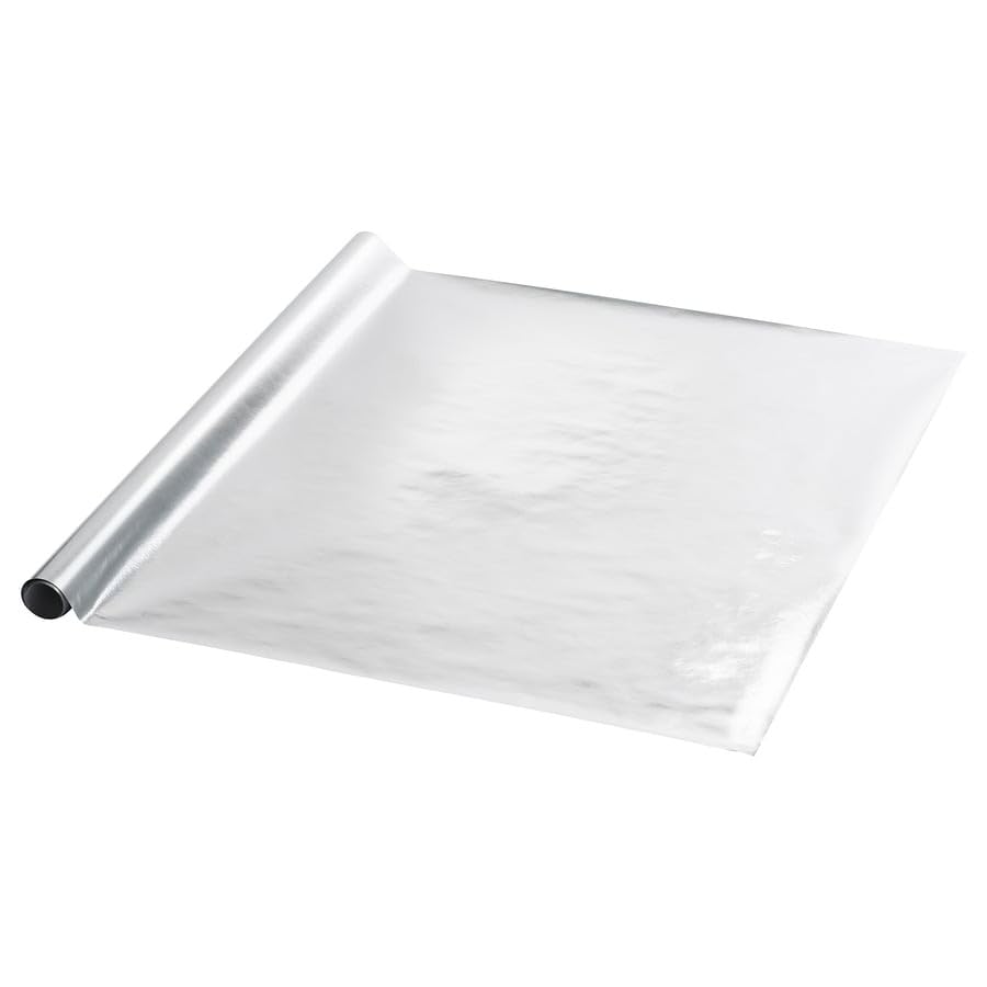 VINTERFINT Gift Wrap Roll – Silver Colour, 3×0.7 m – Stylish Christmas & Holiday Wrapping Paper for Festive Gifts and Special Occasions