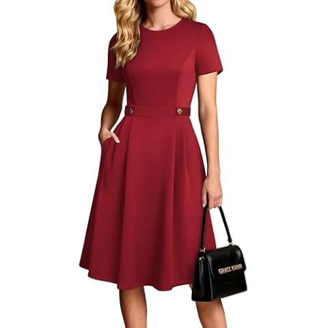 GRACE KARIN 2026 Summer A-Line Dress with Pockets Cover