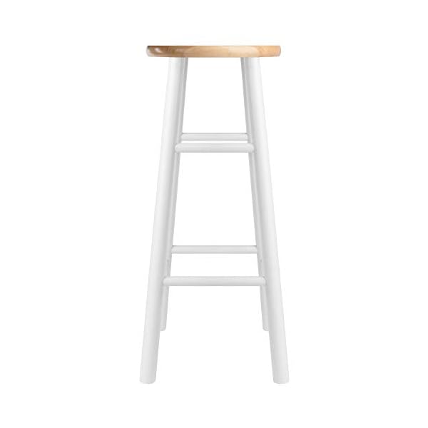 Winsome 30"H Beveled Seat Stool - Set of 2, Assembled - Image 4