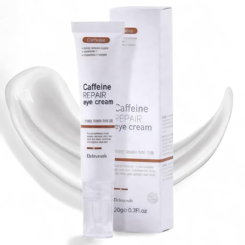Crema Contorno Occhi Coreana alla Caffeina, Antirughe e Antietà, Eye Cream Illuminante e Idratante con Vitamina E, Riduce Occhiaie, Borse e Gonfiore, Skincare Coreana per Tutti i Tipi di Pelle, 20g