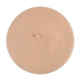 Barett Damen Schwarz Hats Fashion Ladies Beret Caps for Women Girls Lady Abzeichen (Dark Blue, M)