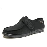  Zapatilla casa y Calle Mujer DOCTOR CUTILLAS, paño Color Negro,Elastico Pala,Cierre Velcro. Mod.14611 (Negro, Numeric_36)
