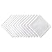 DII 100% Cotton, Machine Washable Everyday Basic Buffet Napkin, 16 x 16", White, Set of 12