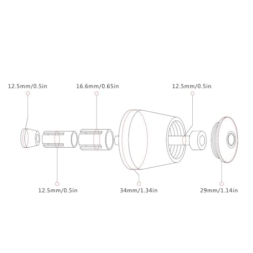 Terminales de Manillar Rojo de 22mm para Disfrutar Rutas sin Vibración en Tu Yamaha YZF R15 3