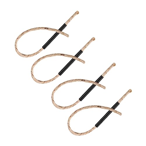 HEMOTON 4juegos Cable De Encendido para Camping Mecha De Supervivencia Cuerda De Cañamo Iniciador De Fuego para Fuego Al Aire
