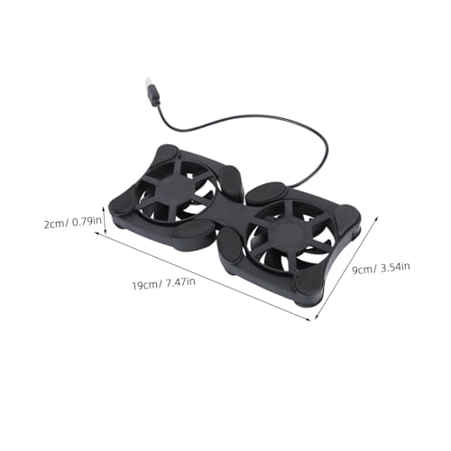 Base plegable para laptop con ventiladores USB miniatura 2