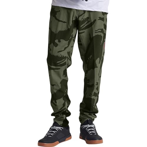 Troy Lee Designs Calça Skyline para mountain bike adulto, Camuflagem sombra, verde-oliva, 37