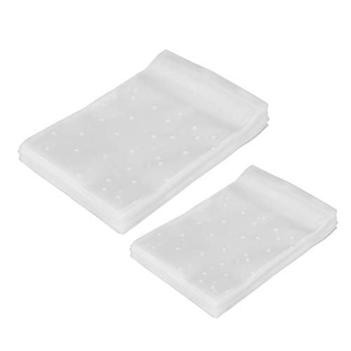 Biwwubik 200 Unidades de Dulces Puntos Envases de Plástico Dulces Peliculas Jabón Embalaje Bolsas de Embalaje de Magdalenas Autoadhesivas Muestra Bolsa