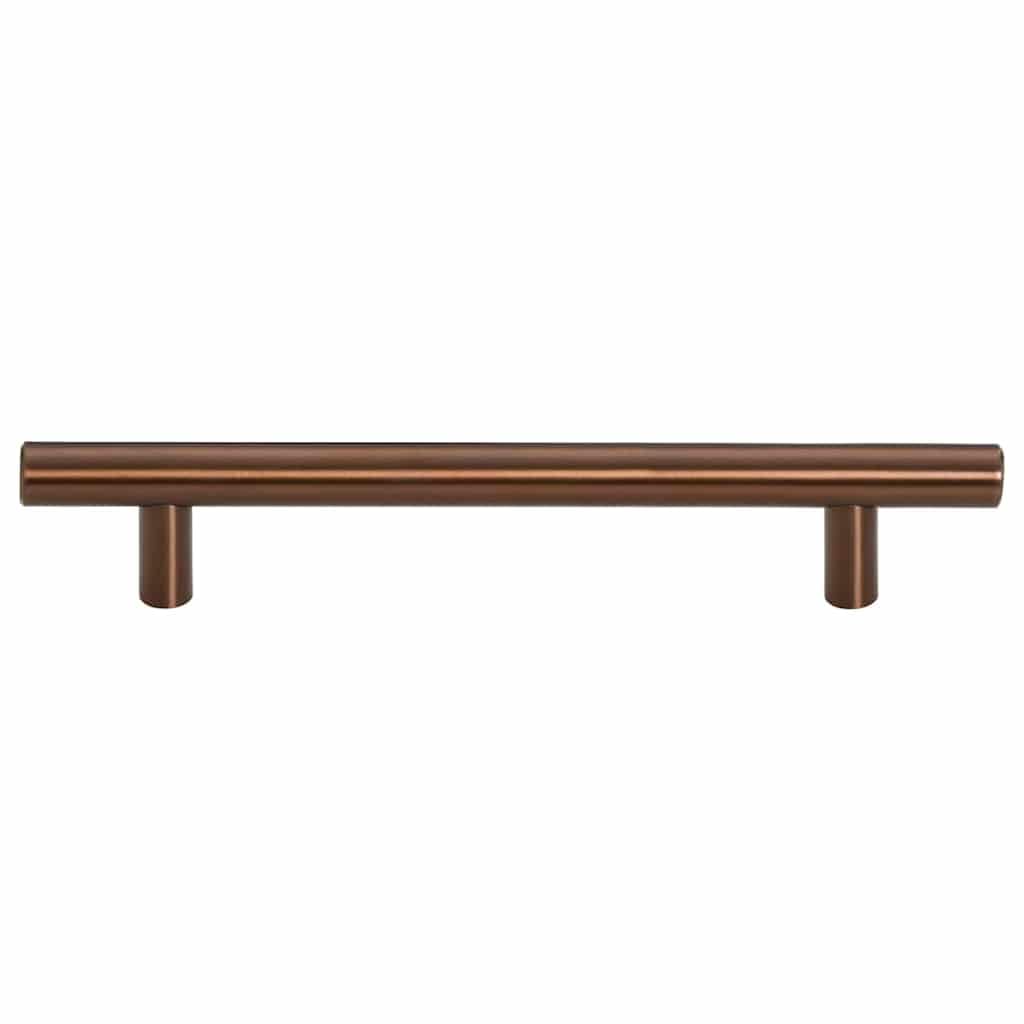 Lot de 10 poignées de meuble en acier inoxydable - Espacement des trous : 128 mm - Pour armoire, tiroir, commode, porte, style vintage rétro industriel