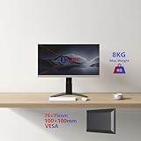 Duronic DM12D1 Monitor Arm Stand Low Profile, 17-30 inch Single LCD LED Desk Mount Bracket with Tilt and Swivel (Tilt +15°/-15°,Rotate 360°) (DM12D1) - Image 4