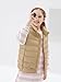Haloumoning Girls Puffer Vest Kids Zip Up Padded Gilet Winter Quilted Jackets Fashion Outwear 5-14 Years