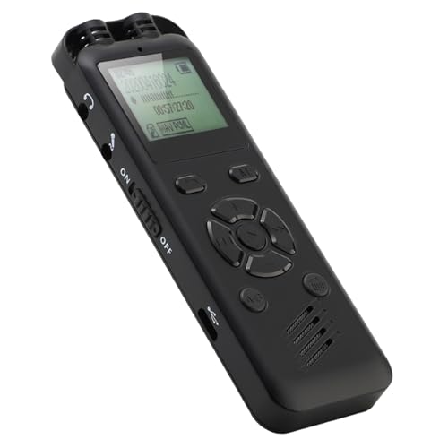 Dyktafon, Rejestrator Dźwięku 8 GB z 20 Godzinami Ciągłego Nagrywania Zapewniający Czyste i Trwałe Nagrywanie Dźwięku (Generic968gvo7xnk-32GB)