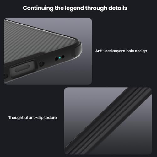 Image of Nilkin Classic Series for Samsung A37 Case with Camera Cover, [Camera Lens Protector] [Scratch-Resistant] [360 Full Protection] Shockproof Slim Phone Case (Transparent Black, A37)