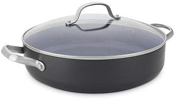 GreenPan Venice Pro 26cm Shallow Casserole with Glass Lid