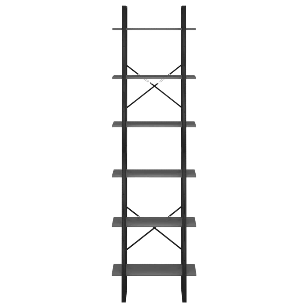 vidaXL 2X Etagères de Rangement Organisateurs de Stockage Etagères d'Entrepôt Cuisine sous-Sol Maison Intérieur Gris 60x30x210 cm Aggloméré