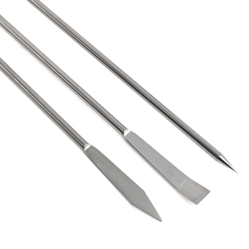 Yukata TA-50251 1Set Stainless Steel Sampling Scoop Micro Lab Spatula Micro Sampling Scoop Laboratory Scoop Laboratory Supplies thumb #1