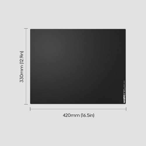 Image of Pulsar Gaming Gears Superglide Pad v3 Type-S - Alumino-Silicate Glass Gaming Mouse Pad, Soft R-Edge, Anti-Slip Silicone Base 420mmx330mm (L, Black)