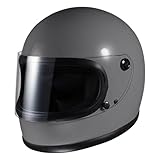 ISHINO SHOKAI バイク ヘルメット フルフェイス 族ヘル OS-75 フリー(57～60cm未満程度) グレー