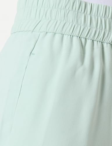 Vero Moda Vmcarmen Hw Wide Pull-On Pant Noos Pantaloni Da Infilare, Verde Silt, (L) W X 32L Donna - 2