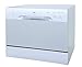 SPT SD-2213S ENERGY STAR Compact Countertop Dishwasher - Portable Dishwasher with Stainless Steel Interior and 6 Place Settings Rack Silverware Basket for Apartment Office And Home Kitchen, Silver