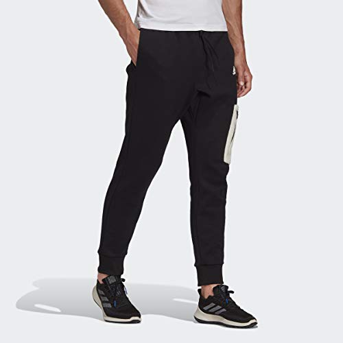 adidas pantalon d'hiver de jogging chaud pour homme noir taille M - 4