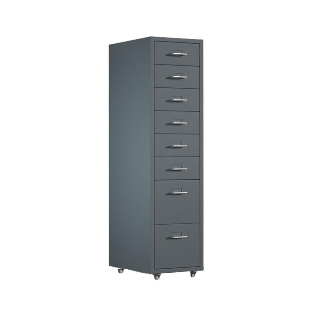 Aioneer Gris File Cabinet 8 Layers Of Large-Capacity Metal File Cabinet Multifunctional File Data Organizing Cabinet Office Storage Drawer Cabinet Filing Cabinet