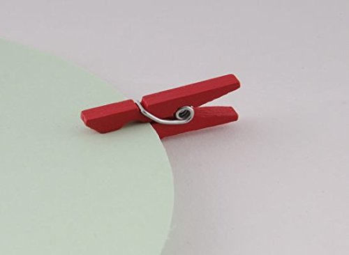 K3T 48615 Mini-Klammern 35 Mm – 15 Stück Bunt Sortiert, In Praktischer Aufbewahrungsbox (ideal Zum Basteln, Als Kartenhalter)