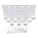 20Pcs 0.5oz(15ml) Plastic Flip Split Cosmetic Squeeze Bottle Refillable Empty Squeeze Soft Tube Travel Size Toiletry Containers for Shampoo Facial Cleaning Shower Gel (Clear)