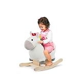 Battat – Zebra Rocking Horse – Wooden Rocker & Plush Body – Active Play Toy – Sturdy & Durable – 12+ Months – Rockin’ Zebra